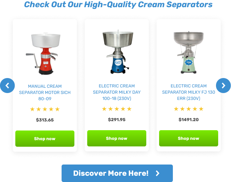 Check Out Our High-Quality Cream Separators