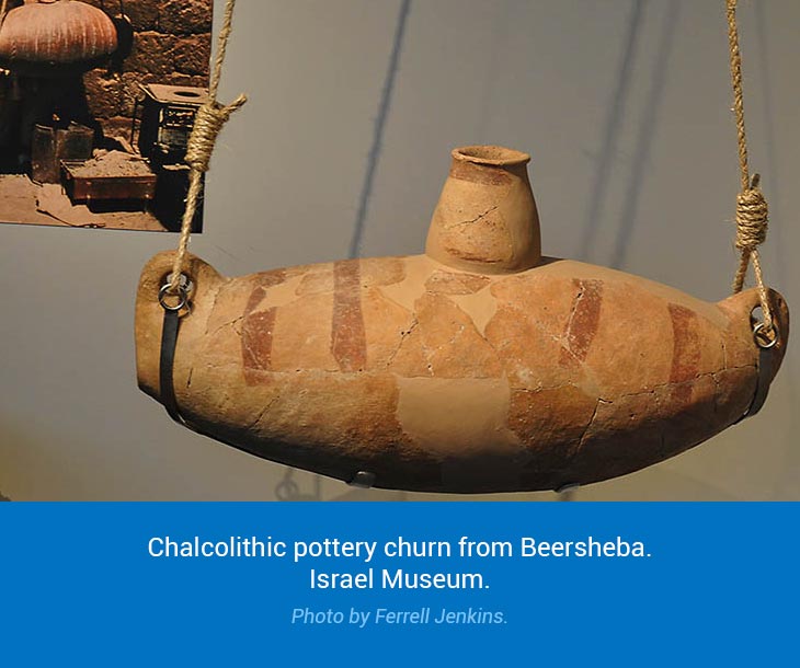 chalcolithic pottery churn