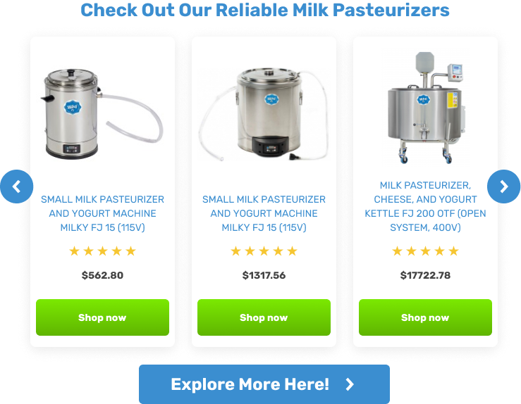 Check Out Our Reliable Milk Pasteurizers