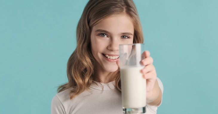 Girl Drinking Milk