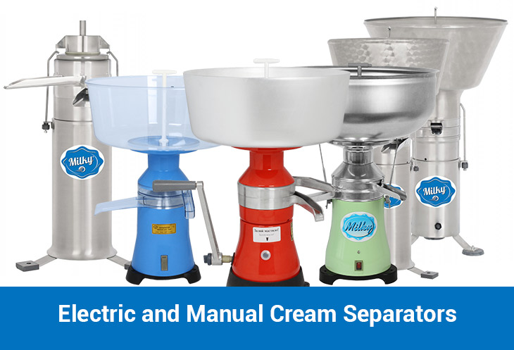 range of cream separators