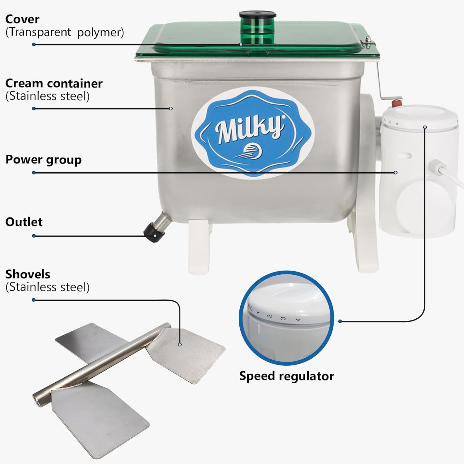 Electric butter churn Milky FJ 10 (230V) 