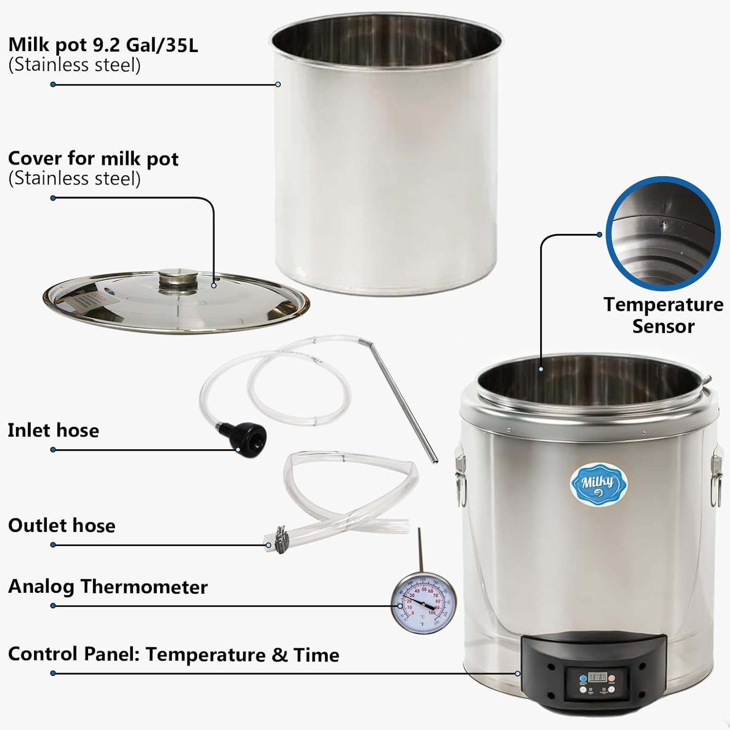 Small Milk Pasteurizer and Yogurt Machine Milky FJ 30 (230V) 